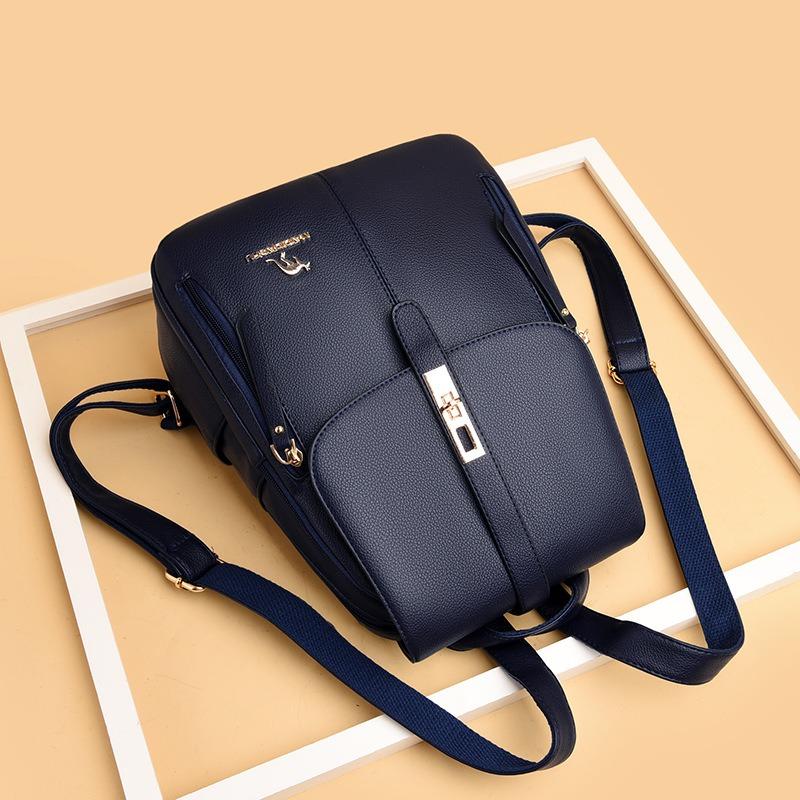 Backpack New Anti-theft Lock Backpack Trend Good Goods Women's School Bag Fashion Travel Backpack