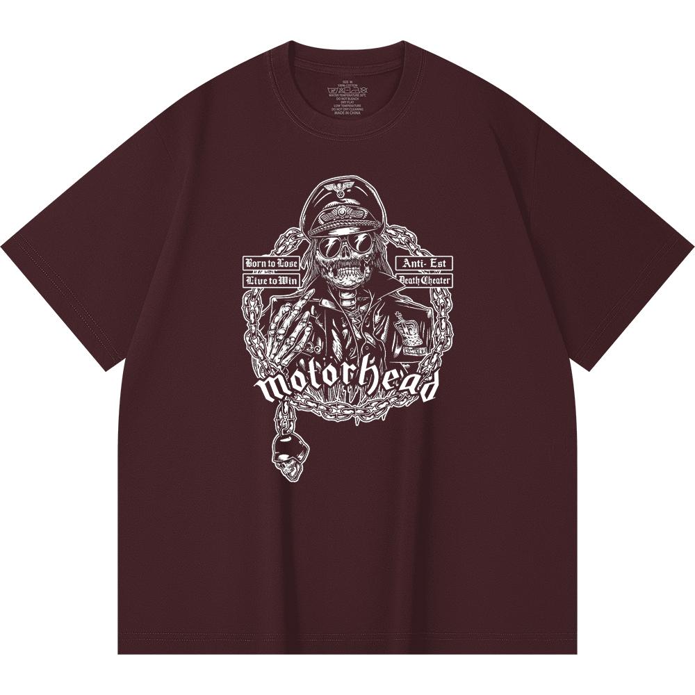 T-shirt Heavy Metal 100% Cotone 230 Gsm Stampa Band Rock Musica Popolare Unisex T-shirt Pesante in Cotone