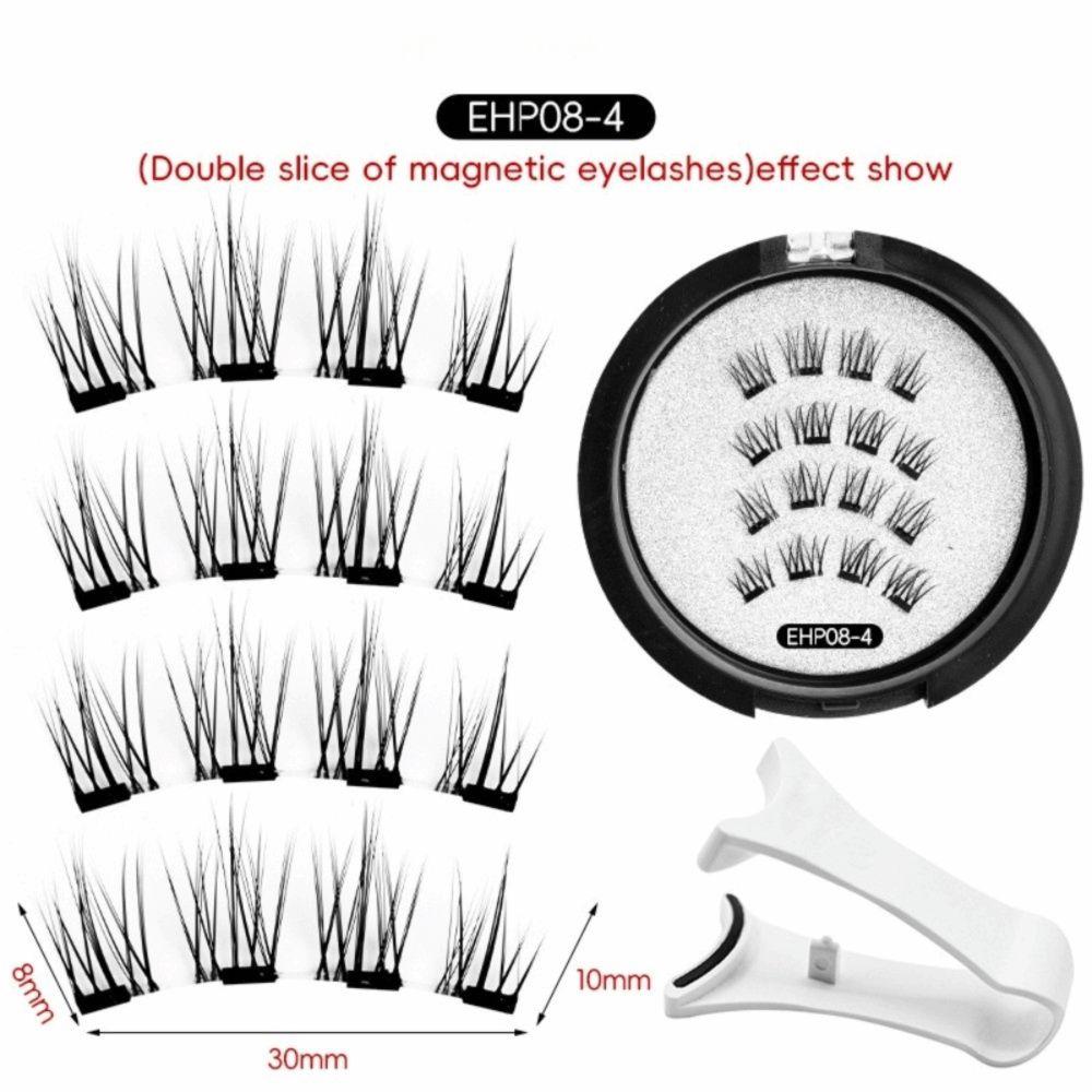 Natural Effect Magnetic Eyelashes 3D Beauty Eyelashes Supplies Reusable False Lashes  Daily Use