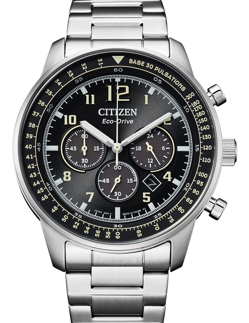 

Часы CITIZEN Eco-Drive Chronograph из нержавеющей стали, Япония CA4500-83E