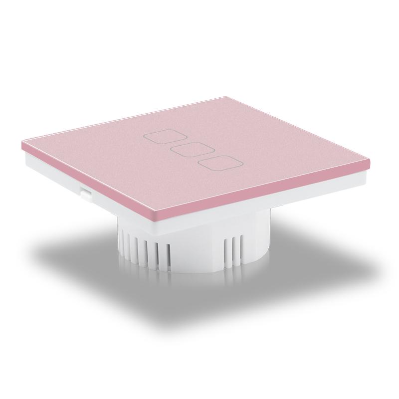Interruttore a Parete Touch Smart Life per Casa a Singola/Doppia/Tripla/Quadrupla Uscita CE RoHS UKCA WiFi Compatibile con Alexa Vetro PC 250V