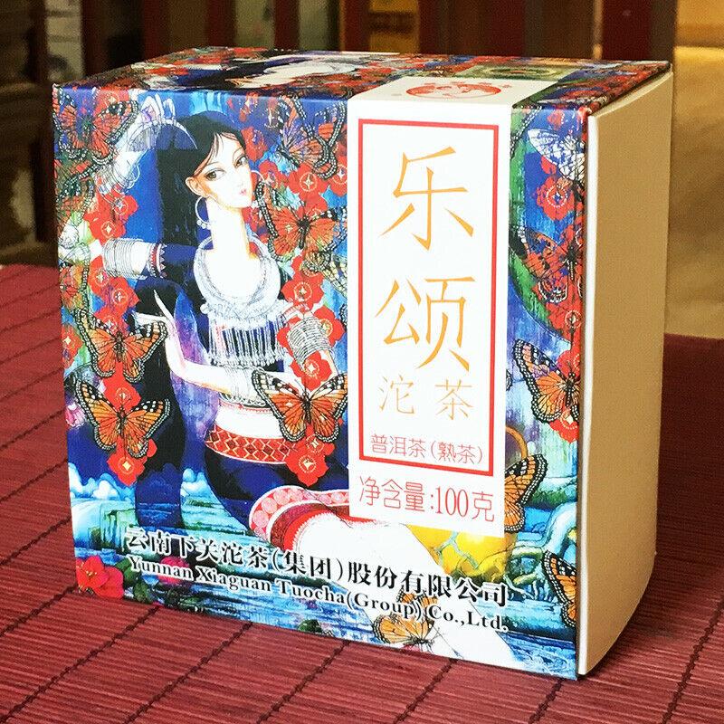 Le Song XiaGuan Tuocha Boxed Bowl 100g Yunnan Puer Zralý čaj Shu Puerh