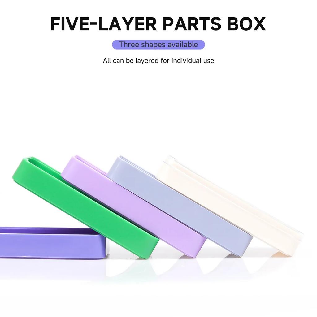 Aufbewahrungsbox für Uhrenteile 5-lagige Aufbewahrungsbox für Uhrenteile Uhrenzubehör Werkzeuge für Schraubenbauteile Uhrwerk Hardwareteile