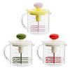 Press Egg Beater, Manual Push Down Mixer for Baking, 500ml Measuring Cup with Whisk, Multifunctional Stirrer for Pancake Milk