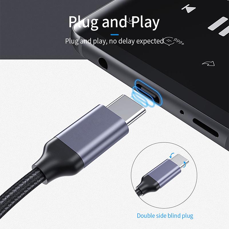 NNBILI 2in1 1in1 USB Type C To 3.5mm Headphone Audio Aux Jack Adapter PD 60W Fast Charging Cable for iPhone 15 Samsung Xiaomi