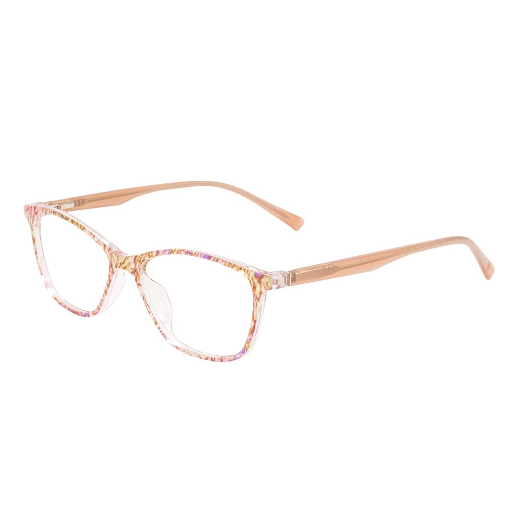 TR90 Colorful Transparent Glasses Frames And Acetate Temple With Spring Hinges Plastic Square Spectacle For Prescription Lenses