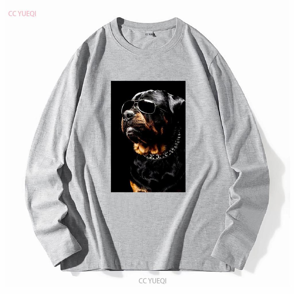 Unisex Unisex Shirt Cult T Rottweiler Long Or Short Sleeves Vintage Washed Fashion Top For Everyday Wear Streetwear Homme