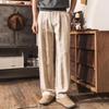 Men's Retro Relaxed Lyocell Linen Blend Straight Leg Pants