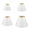Plastic Pet Protective Collar Transparent Elizabethan Collar Cat Recovery Collar  Wound Protection
