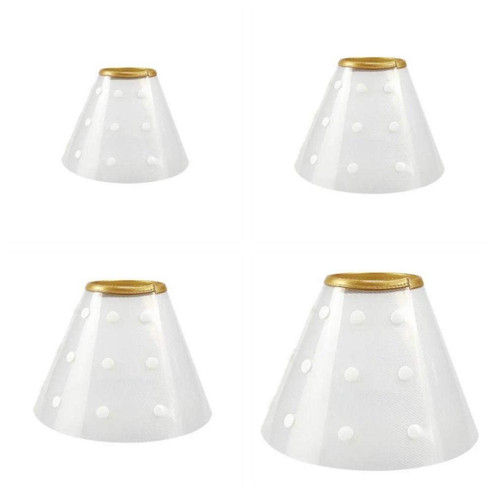 Plastic Pet Protective Collar Transparent Elizabethan Collar Cat Recovery Collar Wound Protection