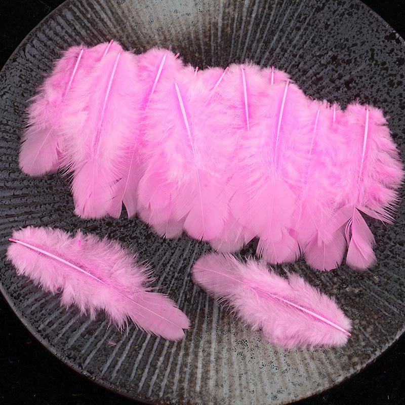 Mixed Color Chicken & Peacock Feathers for DIY Ornaments, Handicrafts, and Handmade Clothing Accessories.