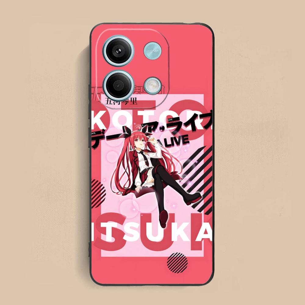 Date a Live Kotori Itsuka Matte TPU Mobile Phone Case for Xiaomi Redmi Note 14 13 12 11 S Pro Plus 4G 5G Colorful Printing Cover