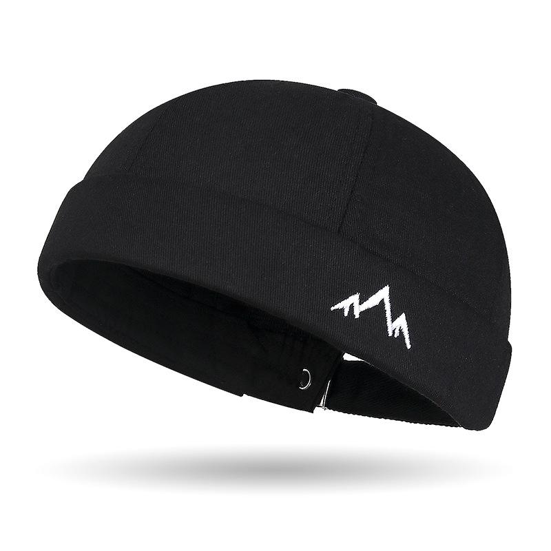 Artistic Retro Embroidered Hat Hip-hop Street Dance Fashionable Melon Rind Hat Brim Elegant and Chic Tang Hat