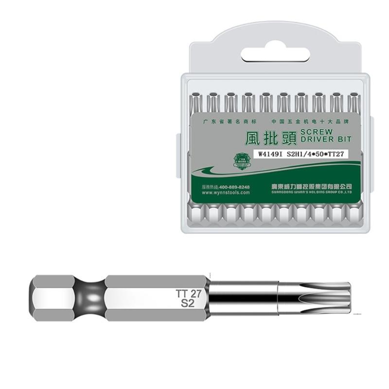 10Pieces Torx Head Screwdriver Bit Set Hex Shank Security Tamper Proof Screwdriver Drill Magnetic Screwdriver Bit Tool