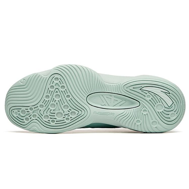 Anta Cushioning Slip Resistant Abrasion Resistant Low Top Basketball Shoes Men's Pea Green 112111609-6