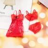 1Set Doll Clothes Sexy Doll Pajamas Lace Lingerie Bra + Underwear + Night Dress Nightwear Bikini Clothes 1/6 Dolls Accessories