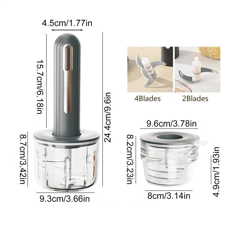 Kitchen Vegetable chopper Baby food processor protable meat grinder  Dishwasher safe Electric Shredder for Meal Prepping Fruit