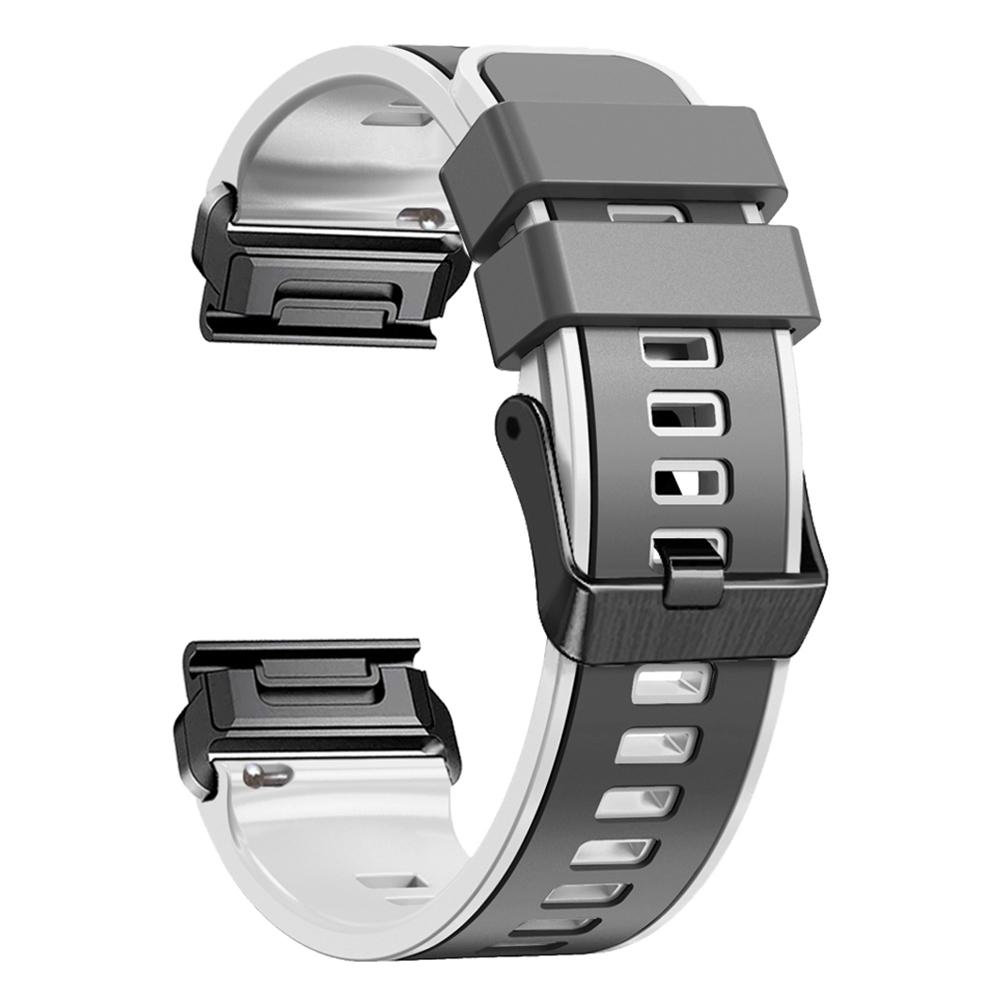 For Garmin Descent G1/Instinct 2 Watch Strap Replacement Quick Release Dual-color Silicone Watch Band