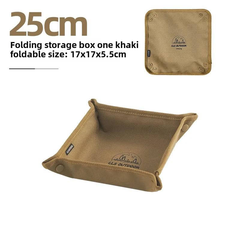 Portable Camping Gadgets Tray Foldable Oxford Storage Tray  Travel Desktop Sundries Organizer Home Jewelry key Organizer