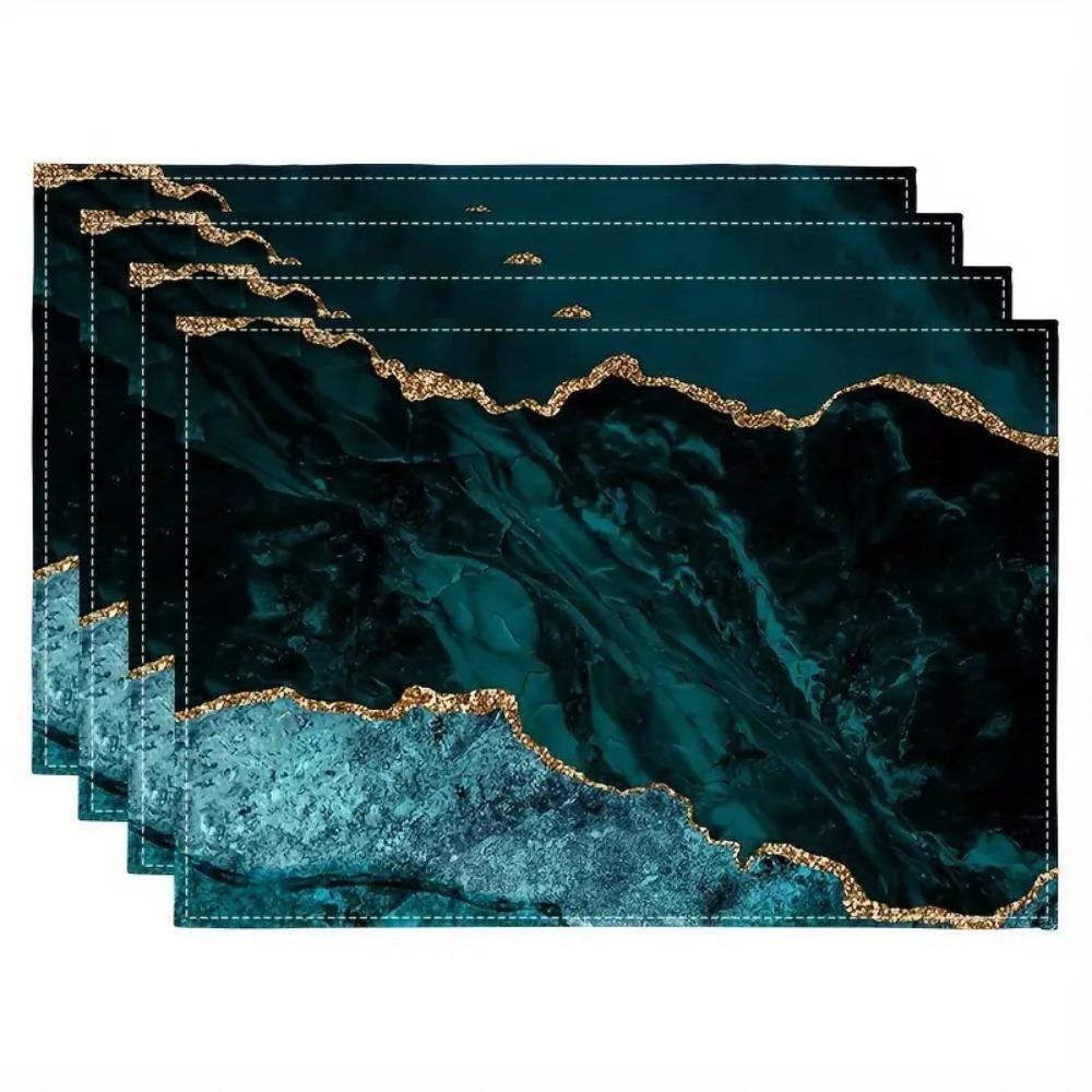 

4 шт. мексиканский традиционный узор геометрический коврик для стола прямоугольные цветочные обеденные коврики фестиваль Style C