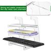 3-Tier Keyboard Stand, Acrylic Keyboard Organizer | Acrylic Storage Rack Display Stand Holder - Mechanical Computer Test Board Stand, Display Stand Ho