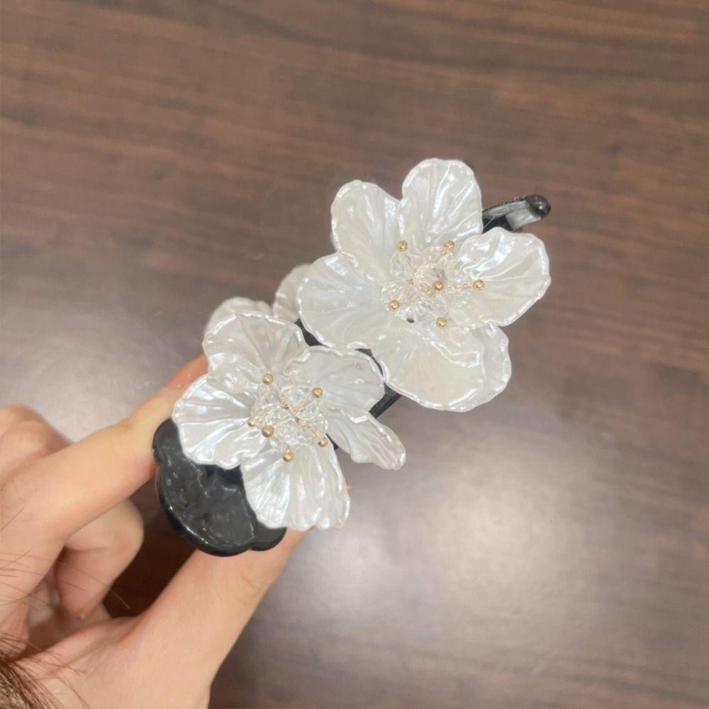 French Style Flower Hair Clips Wedding Hair Claws Sweet Flower Hairpin  for Women Girls