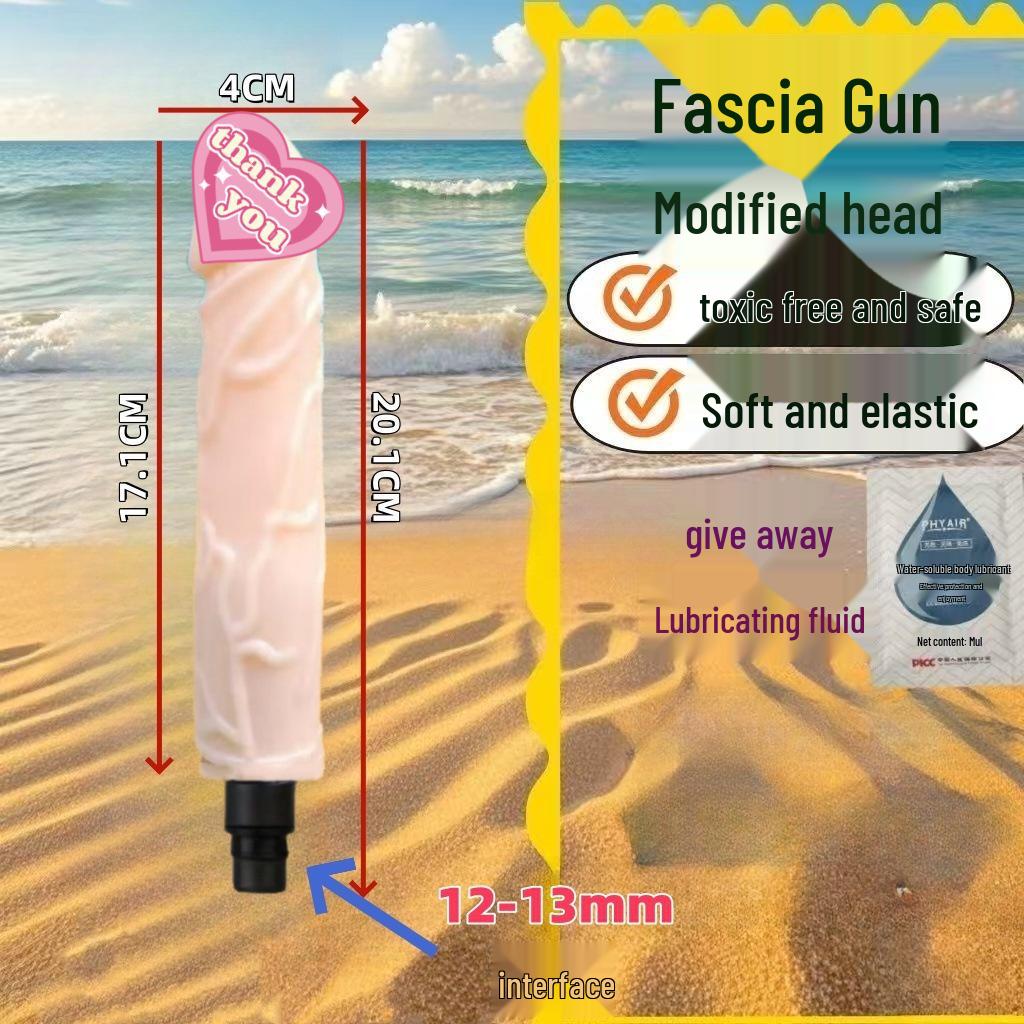 Testa Massaggiante per Pistola Fasciale Dildo - Prodotto per Adulti Femminili con Doppia Interfaccia