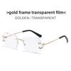 Polygon Frameless Color Changing Sunglasses With Uv400 Protection For Summer Travel