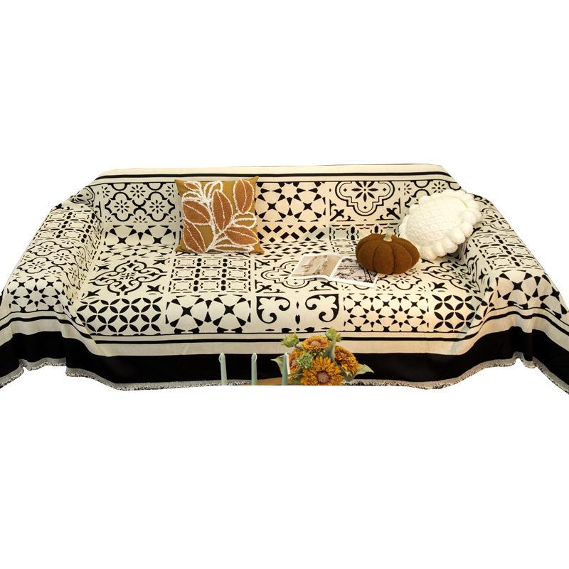 Легкое роскошное полотенце для дивана в стиле ретро — фото 5