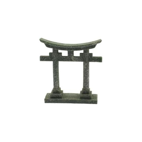 speed mao simple miniature torii shrine figurine model aquarium decoration gray
