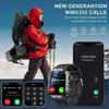Robusto Smartwatch Militare da Uomo Orologio Outdoor Touch Screen HD 2.01" Chiamata Bluetooth Vocale Pressione Sanguigna Ossigeno Smartwatch