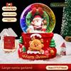 Langlebiges Weihnachtsgeschenk Kutsche Kristallkugel Spieluhr Schmuckstück Spieluhr Schnee Weihnachtsmann Schenkt Kindern Kleine Geschenke