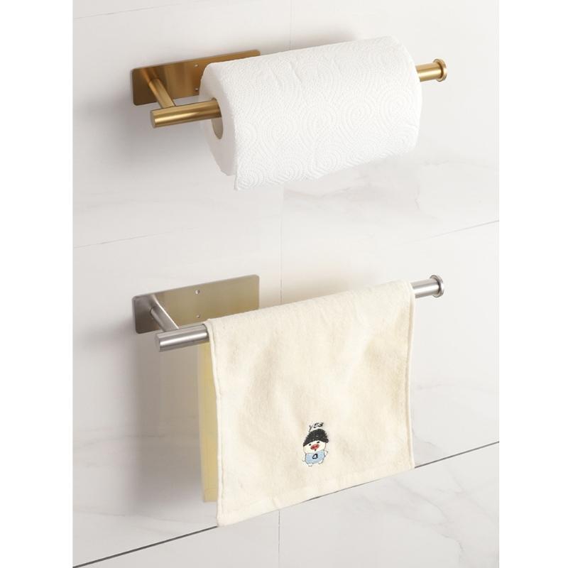 Magnetic Kitchen Paper Towel Holder Stainless Steel Magnetic Paper Towel Rack Kitchen Roll Holder with Strong Magnetic