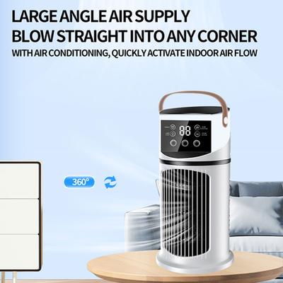 Wasserkühlung Ventilator mit 9 Geschwindigkeiten 8H Timer Tischventilator mit 3 Nebel Luftkühler für Zuhause Büro Schlafzimmer