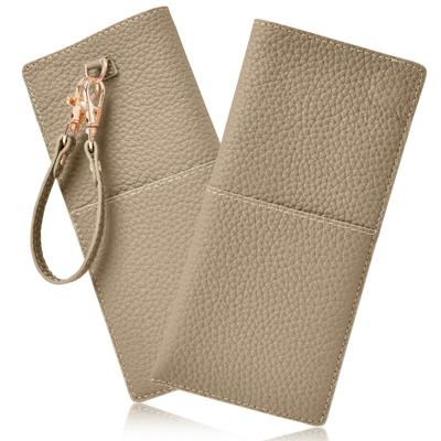 YooFa Genuine Leather Eyeglass Case for Magnetic Portable Sunglasses Case with Hand Magnetic Genuine Portable Eyeglass Pouch for Men and Women Women,