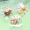 100 Pcs/set Cute Heart Printed Gift Packing Bags Baking Biscuit Food Candy Mini Packaging Bags Orangizer Home Kicthen