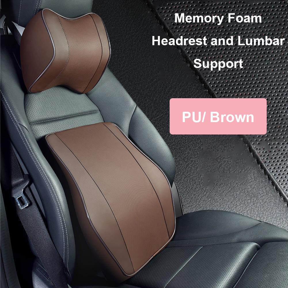 Noble Auto Rest Kopf Unterstützung Kissen Hals Kopfstütze Kissen Auto Atmungsaktive Memory Foam Langsam Rebound Guard Auto Lenden Kissen