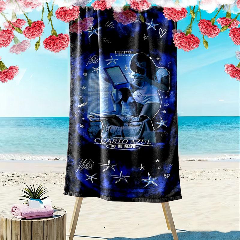 Aitana Print Beach Towel, Large Soft Quick Dry Towel for Beach Camping Swimming