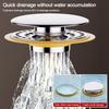 Plastic Floor Drain Filter Mesh Hair Trap Anti-clog Washbasin Bounce Core Sealing Cover Multifunctional Sink Strainer