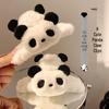 Cute Large Plush Panda Hair Clip for Women - Claw Clip Style for Autumn & Winter