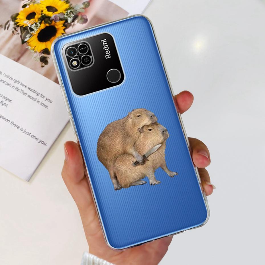 Case For Xiaomi Redmi 10A Cute Flower Cat Painted Phone Bumper For Redmi 10A 4G Redmi10A Soft Silicone TPU Back Cover