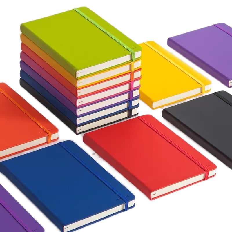 A5 Custom Personalized PU Leather Journal Notebook Hard Cover Writing Notebooks (Red,160 Pages&145mm X 210mm)