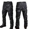 Černé Camo Tréninkové Sety s 1/4 Zipem Bojové Topy Taktické Obleky Turistické Kalhoty Pánské Odolné Košile Více Kapsami Odolné proti Opotřebení