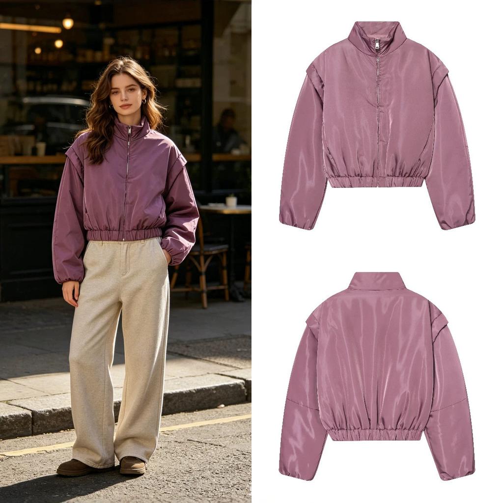 Z spot women's clothing winter new loose casual silhouette shoulder cotton jacket