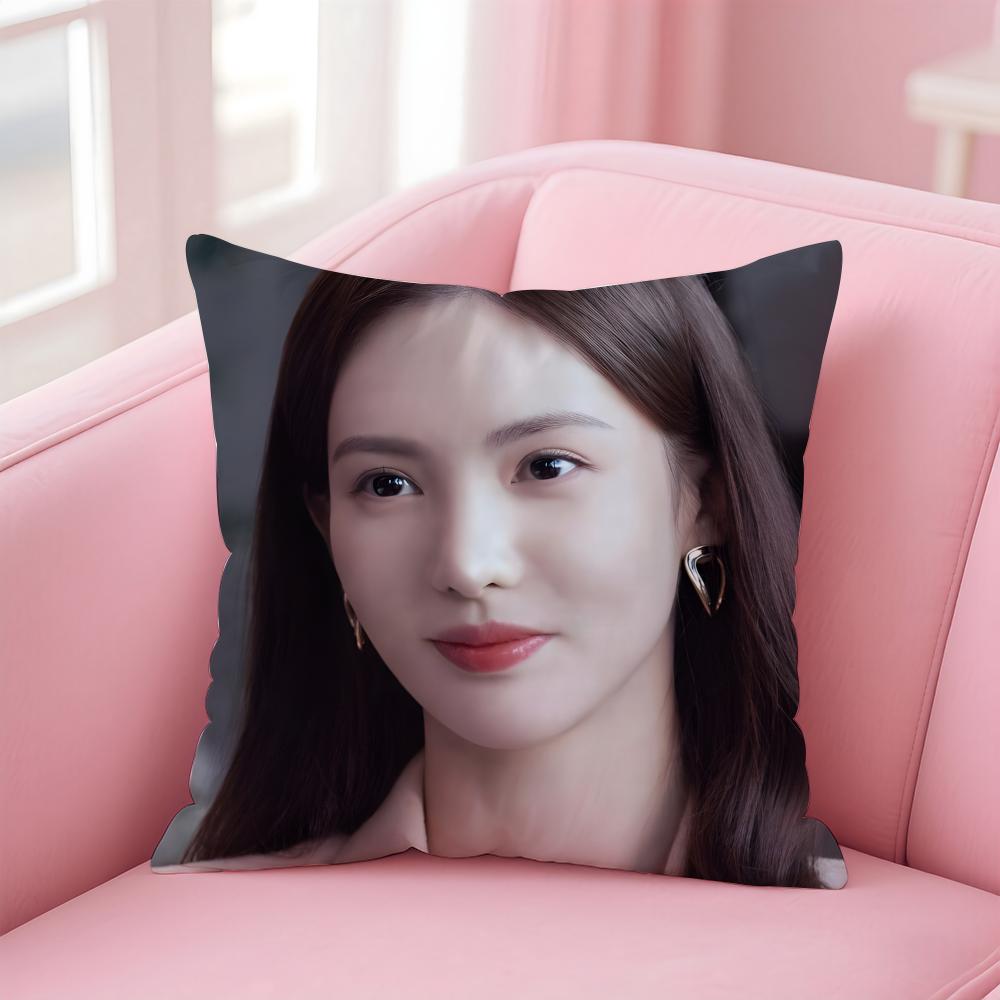 Popular Fashion Elegant Chinese Actress JJin Chen Cushion Cover Pillow Case Soft Friendly Fabric  Concealed Zipper