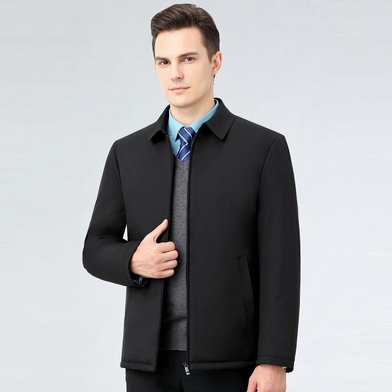 

Куртка мужская зимняя короткая для среднего и пожилого возраста, утепленная, ветрозащитная и теплая зимняя куртка для отца 205