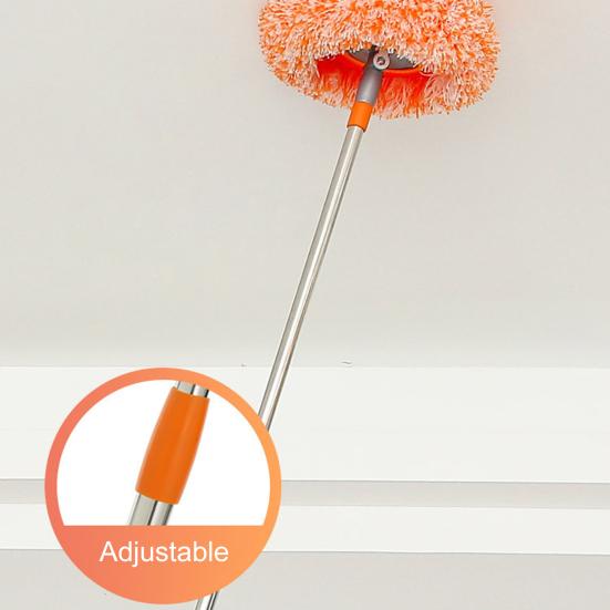 Cleaning Mop Easy Wringing Telescopic Rod Wet And Dry Dual Use Strong Bearing Capacity Good Water Absorption Floor Cleaning Long Handle Household