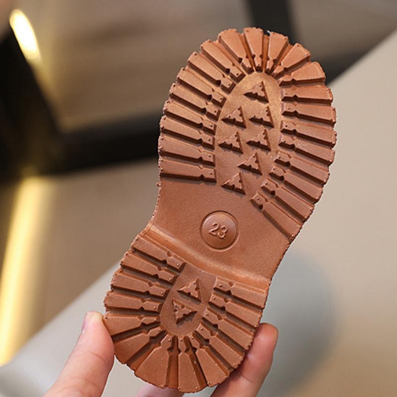 Dívčí podzimní a zimní nová móda pro malé holčičky Všestranné dětské boty krátké kozačky Kojenecké kozačky s měkkou podrážkou