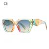 Luxury Brand Women's Sunglasses Fashion Cat Eye Polygon Elegant Sun Glasses Ladies Vintage Trending Eyewear UV400 Shades