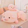 40/50/60/80cm Squish Pig Stuffed Doll Lying Plush Piggy Toy Animal Soft Plushie Pillow Cushion Children Infant Comforting Gift Idea